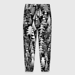 Мужские брюки 3D Лес абстрактных ёлок