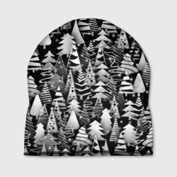 Шапка 3D Лес абстрактных ёлок