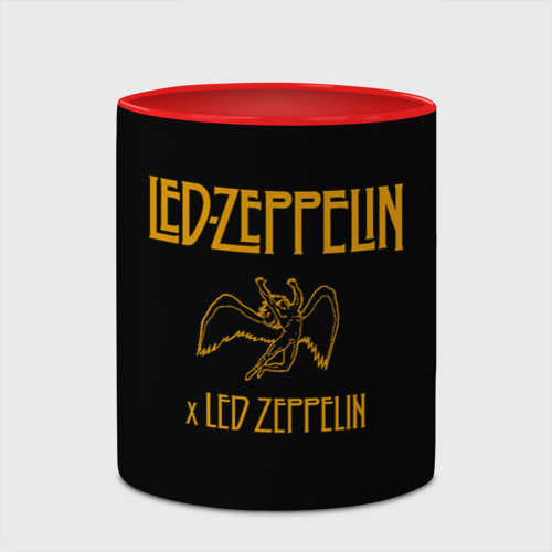 Кружка с полной запечаткой Led Zeppelin x Led Zeppelin, цвет белый + красный - фото 4