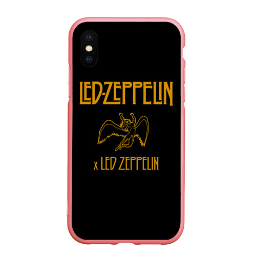 Чехол для iPhone XS Max матовый Led Zeppelin x Led Zeppelin, цвет баблгам
