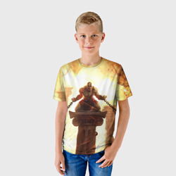 Детская футболка 3D God of war Кратос в цепях - фото 2
