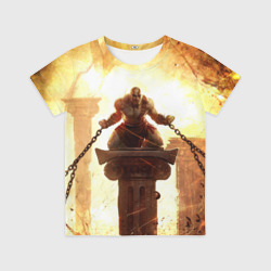 Детская футболка 3D God of war Кратос в цепях