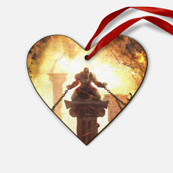 Деревянная игрушка Сердце God of war Кратос в цепях