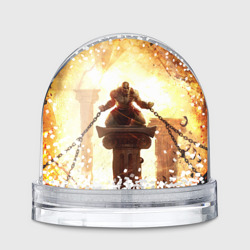 Игрушка Снежный шар God of war Кратос в цепях
