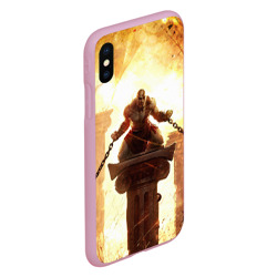 Чехол для iPhone XS Max матовый God of war Кратос в цепях - фото 2