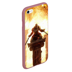 Чехол для iPhone 6/6S матовый God of war Кратос в цепях - фото 2