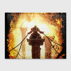 Обложка для студенческого билета God of war Кратос в цепях