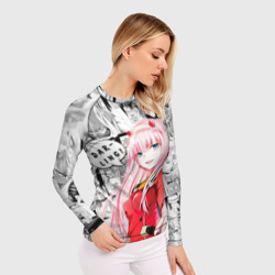 Женский рашгард 3D Zero Two Зеро ту на манге фрейм - фото 2