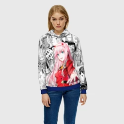 Женская толстовка 3D Zero Two Зеро ту на манге фрейм - фото 2