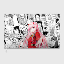 Флаг 3D Zero Two Зеро ту на манге фрейм