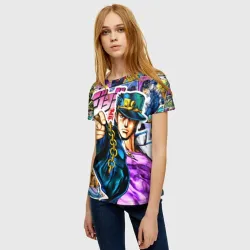 Женская футболка 3D Джотаро - JoJos Bizarre Adventure - фото 2