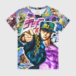 Женская футболка 3D Джотаро - JoJos Bizarre Adventure
