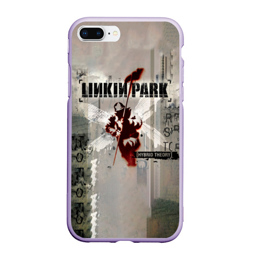 Чехол для iPhone 7Plus/8 Plus матовый Hybrid Theory Live Around The World - Linkin Park, цвет светло-сиреневый