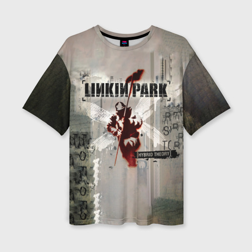 Женская футболка oversize 3D Hybrid Theory Live Around The World - Linkin Park, цвет 3D печать
