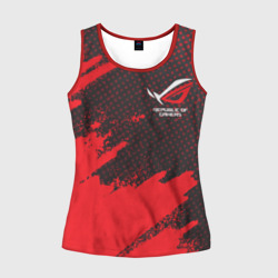 Женская майка 3D ASUS ROG republic of gamers