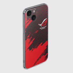Чехол для iPhone 15 силиконовый с защитой камеры ASUS ROG republic of gamers - фото 2