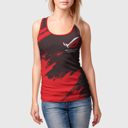 Женская майка 3D ASUS ROG republic of gamers - фото 2