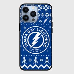 Чехол для iPhone 13 Pro Tampa Bay Lightning Новогодний