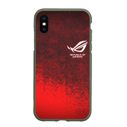 Чехол для iPhone XS Max матовый Asus Rog