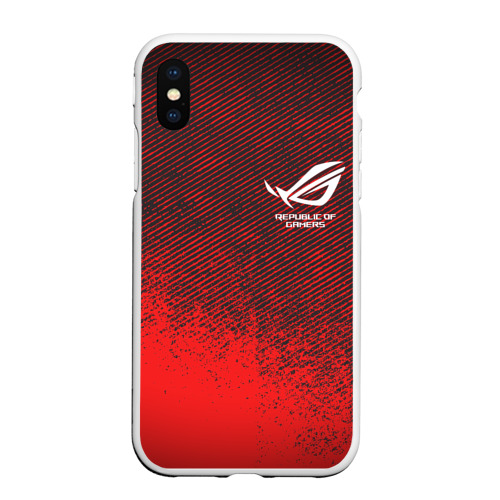 Чехол для iPhone XS Max матовый Asus Rog