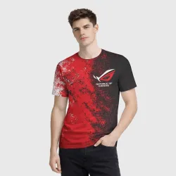 Мужская футболка 3D ASUS republic of gamers ROG - фото 2