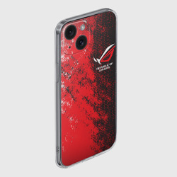 Чехол для iPhone 15 силиконовый с защитой камеры ASUS republic of gamers ROG - фото 2
