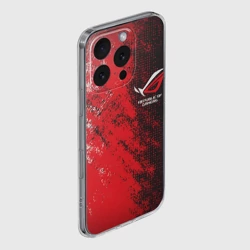 Чехол для iPhone 16 Pro силиконовый с защитой камеры ASUS republic of gamers ROG - фото 2