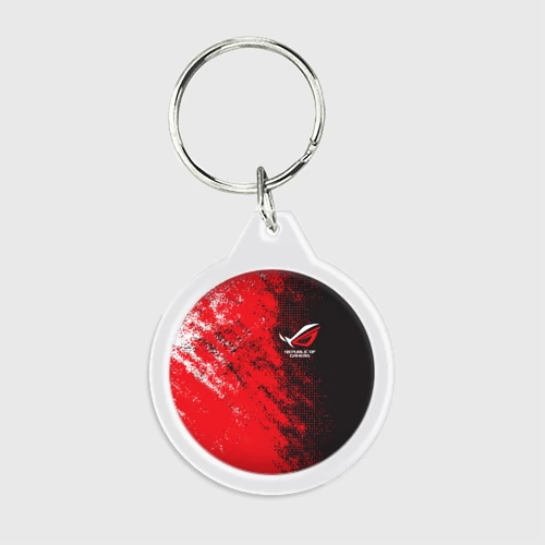 Брелок круглый ASUS republic of gamers ROG