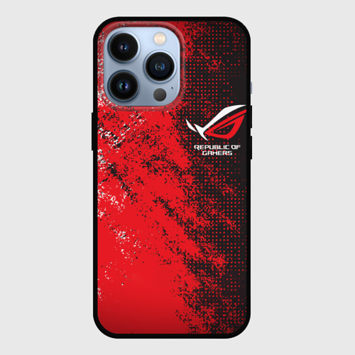 Чехол для iPhone 13 Pro ASUS republic of gamers ROG, цвет черный