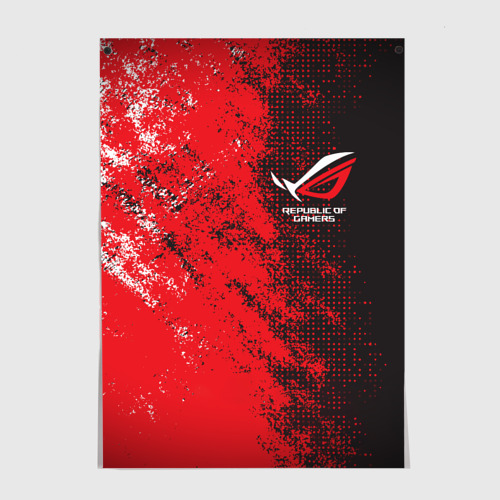 Постер ASUS republic of gamers ROG