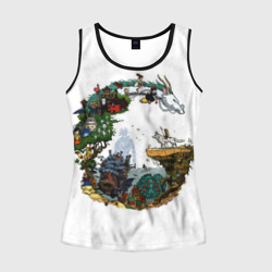 Женская майка 3D Миры Хаяо Миядзаки унесенные призраками и другие