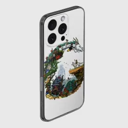 Чехол для iPhone 16 Pro силиконовый с защитой камеры Миры Хаяо Миядзаки унесенные призраками и другие - фото 2