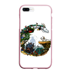 Чехол для iPhone 7Plus/8 Plus матовый Миры Хаяо Миядзаки унесенные призраками и другие