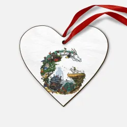 Деревянная игрушка Сердце Миры Хаяо Миядзаки унесенные призраками и другие