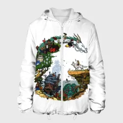 Мужская куртка 3D Миры Хаяо Миядзаки унесенные призраками и другие