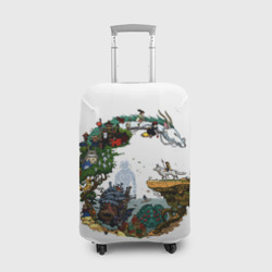 Чехол для чемодана 3D Миры Хаяо Миядзаки унесенные призраками и другие