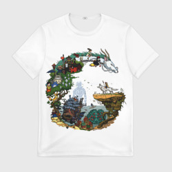 Мужская футболка 3D Миры Хаяо Миядзаки унесенные призраками и другие