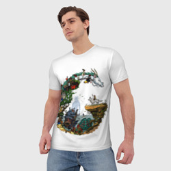 Мужская футболка 3D Миры Хаяо Миядзаки унесенные призраками и другие - фото 2