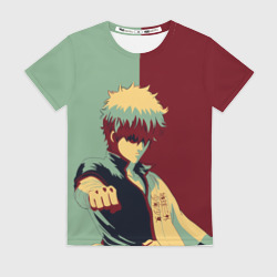 Женская футболка 3D Гинтама Gintama