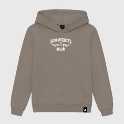 Женская толстовка хлопок Iron Addicts Gym