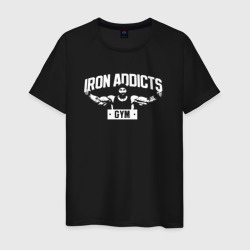 Мужская футболка хлопок Iron Addicts Gym