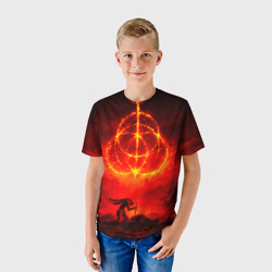 Детская футболка 3D Алое Пламя и Рыцарь ER - фото 2