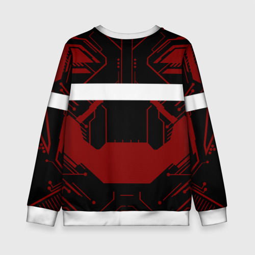 Детский свитшот 3D Metroid Dread Black Red Logo, цвет 3D печать - фото 2