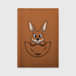 Обложка для автодокументов Милый кенгуренок в сумке