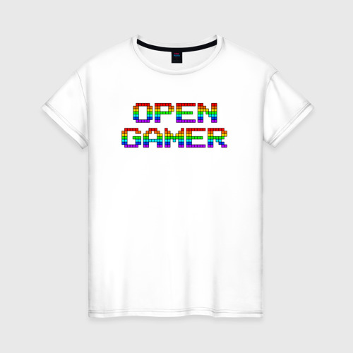 Женская футболка хлопок Open gamer