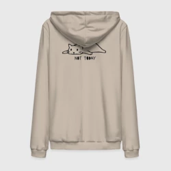 Мужская толстовка на молнии хлопок Кот не сегодня