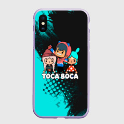 Чехол для iPhone XS Max матовый Toca Boca Рита и Леон