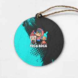 Деревянная игрушка круг Toca Boca Рита и Леон