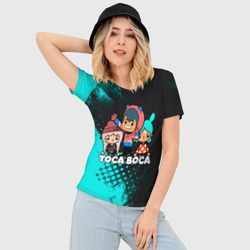 Женская футболка 3D Slim Toca Boca Рита и Леон - фото 2