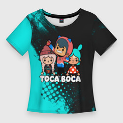 Женская футболка 3D Slim Toca Boca Рита и Леон